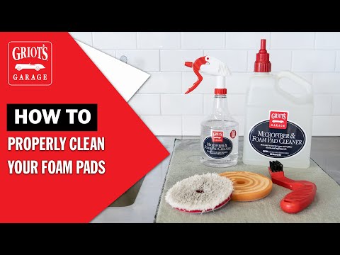 How to: Clean microfiber & Foam Polishing Pads