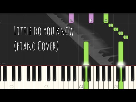 Alex & Sierra - Little do you know | Simple Piano Tutorial | Pop Song Tutorial