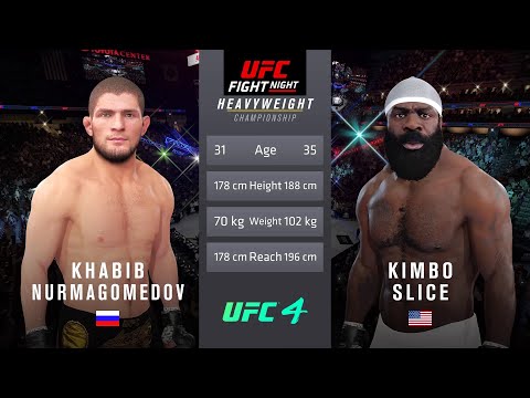 Khabib Nurmagomedov vs Kimbo Slice Full Fight - UFC Fight Of The Night