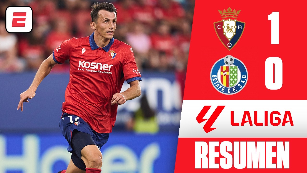 OSASUNA derrotó al GETAFE con gol de ANTE BUDIMIR y sumó segunda victoria de la temporada | La Liga