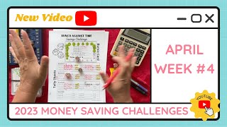 Budgeting Money Savings Challenges - April Week #4 - TracEy Monster Savings on Etsy