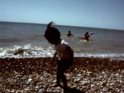 Srinithi - Playing in Brighton beach