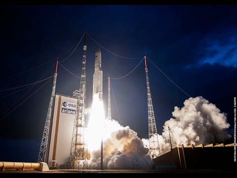 Décollage d'Ariane 5 - Vol 224 - 15/07/15 - MSG-4 et Star One C4