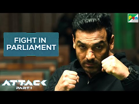 ATTACK - Parliament Fight Scene | John, Jacqueline, Rakul | Lakshya Raj Anand