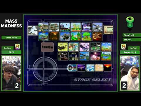 Mass Madness 55 SSBM - SloX (Blue Fox) vs. Project [L] (Default Fox) - Melee GF