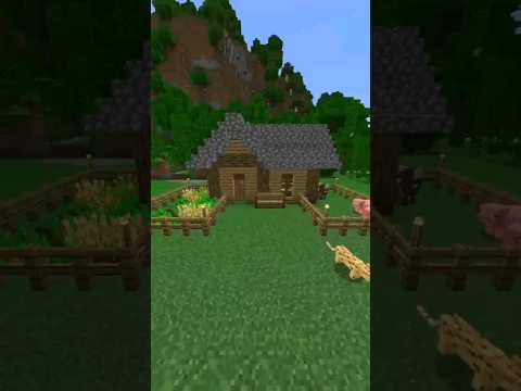 EPIC Minecraft Starter House in 60 Seconds #Shorts