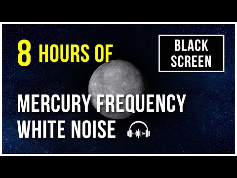 NASA Mercury Sound Ambience Black Screen | 8 Hours of Planetary Frequencies #WhiteNoise