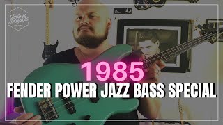 Video thumbnail for FENDER 1985 POWER Jazz Bass Special | Vintage Artifacts by Rumblin Man