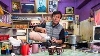 Bhutanese Tibetan Street Food in Thimphu, Bhutan - TIBETAN UNCLE! (Day 11) - YouTube