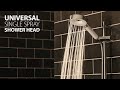 Triton Universal Fitting Shower Heads Iris Hand Held Single Spray Pattern