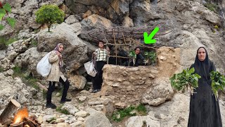 The harsh life of a homeless person in nature | Trying to survive in the cold mountains⛰️🔥