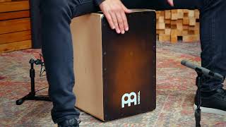 Meinl Percussion Snarecraft Cajon, Brown Burst - SC100BRB