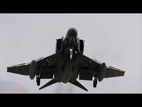 Great Hellenic AF F-4E Phantom ACTION (almost blown away), TWM Florennes AB (EBFS)