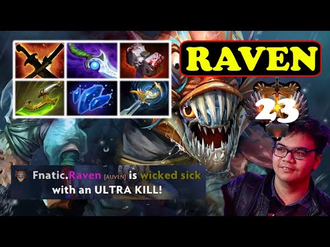 FNATIC.RAVEN SLARK MASTERY INFINITE ATTACK SPEED ULTRA KILL PRO PLAY | DOTA2ORBS