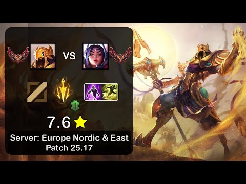 Azir Mid vs Irelia - EUNE GrandMaster - Patch 25.17