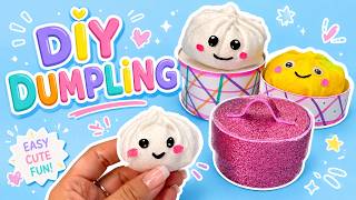DIY Dumpling Squishy Easy & Cute Craft for Kids