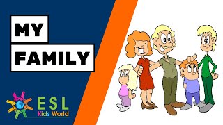 👨👩👧👦My Family | Stories for Kids in English | Present Simple Story