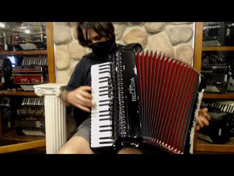 BELTEURIVM120BK - Black Beltuna Euro IV Special Piano Accordion LMMM 41 120 $5999