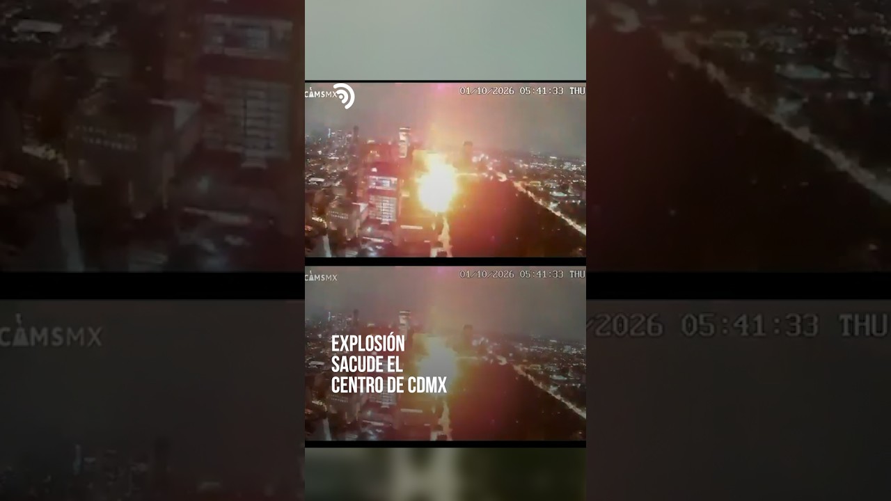 Un fuerte estallido rompió la tranquilidad frente a la Alameda Central 💥🏢