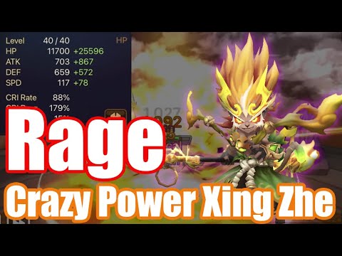 The Power Rage Xing Zhe,  the crazy power destroys all👹👹👹【Summoners War RTA】