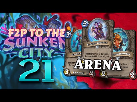 F2P to the Sunken City #21 - I Got the Holy Trinity of Neutral Cards! DH Arena | Hearthstone