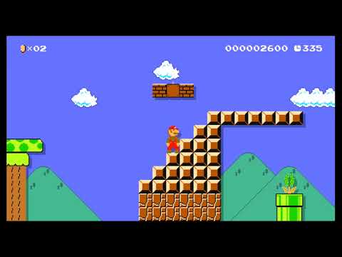 SMB-The Lost Levels World 2-1 by Meggy - SUPER MARIO MAKER - NO COMMENTARY 1bf