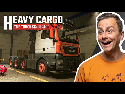 I'm going to be a truck driver in HEAVY CARGO Truck Simulator (PS5)