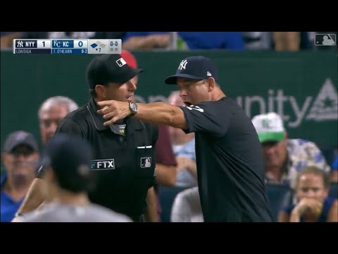 Aaron Boone Freaks Out After Balk & Ejection