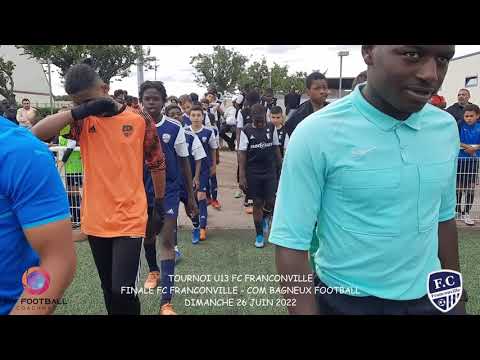 DIMANCHE 26 JUIN TOURNOI U13 FC FRANCONVILLE FINALE FC FRANCONVILLE 1 - COM BAGNEUX