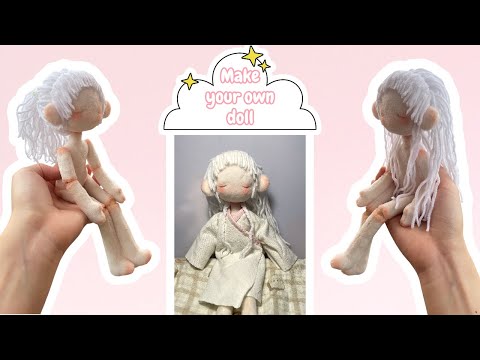 ✨ DIY Jointed Cloth Doll Tutorial (25cm) | Step-by-Step Sewing Guide ✨