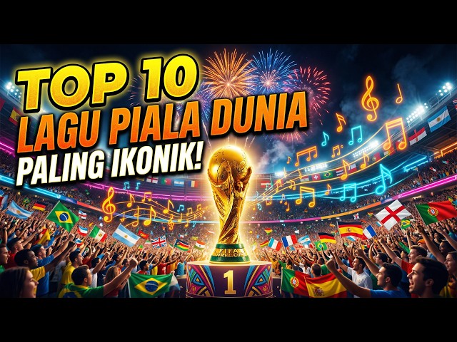Top 10 Official FIFA World Cup Songs | Shakira, Ricky Martin, K'naan, Jungkook, Pitbull ft. J.Lopez SDDEFAULT Thumbnail