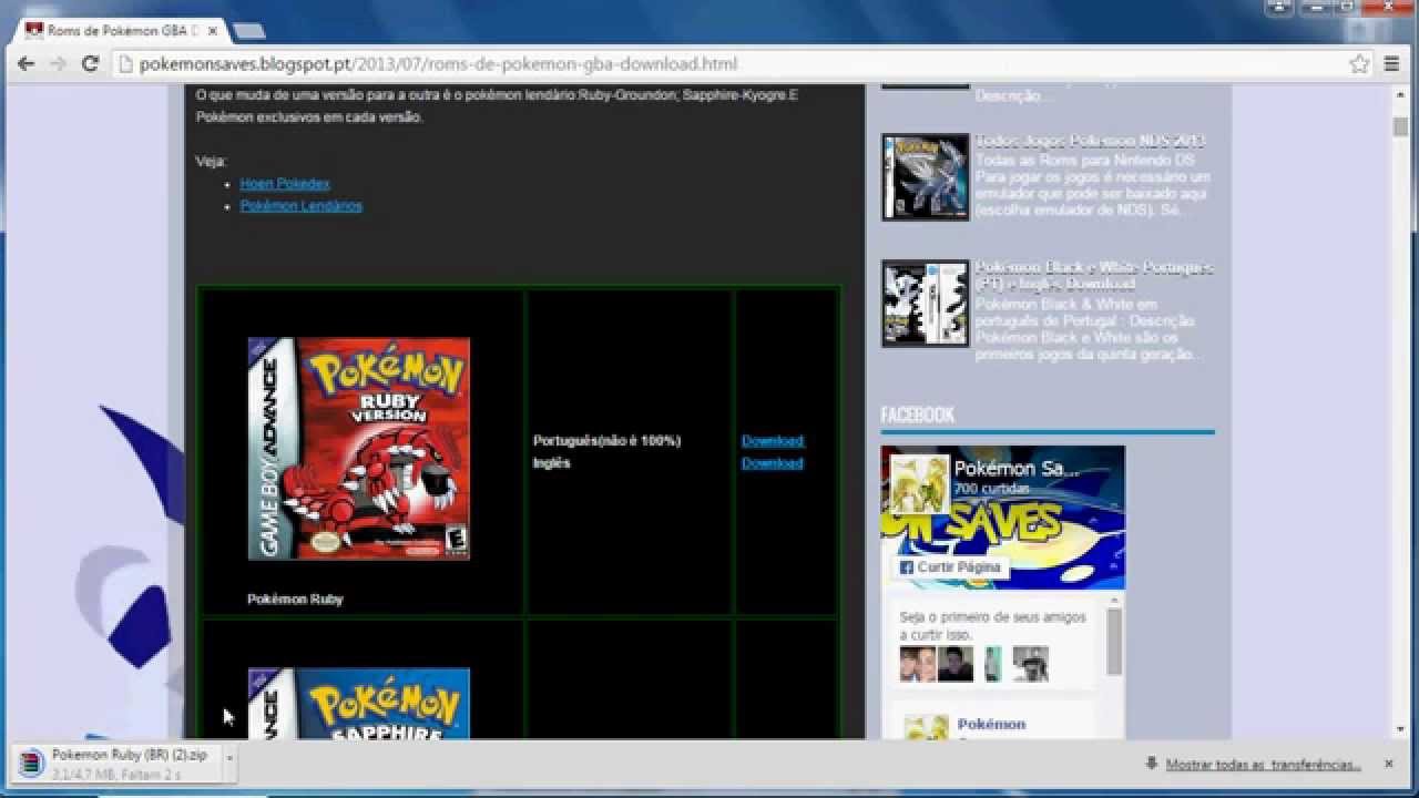 Watch Now DOWNLOAD DO POKEMON RUBY EM PORTUGUES DOWNLOAD DO POKEMON RUBY EM PORTUGUES