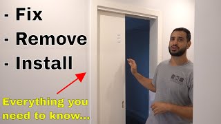 How to remove, fix and install sliding cavity door - DIY