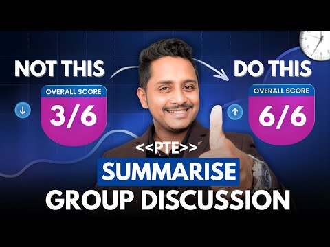 The Ultimate 6/6 Hack for PTE Summarise Group Discussion!