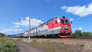 Грузовые и пассажирские поезда России 8