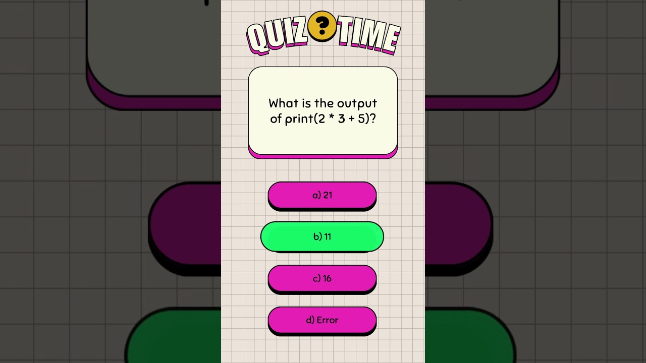 Python Quiz #Python #Coding #Programming #LearnPython