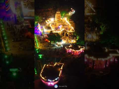Tara Tarini Temple Night Drone View | A Divine View from Above #shorts #dji #djimini4pro #taratarini
