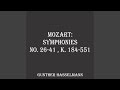 Symphony No. 28 in C Major, K200-189k : III. Menuetto Allegretto
