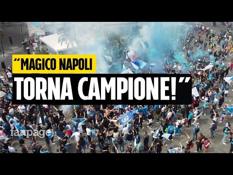 , title : 'Scudetto Napoli, migliaia di tifosi sfilano a Piazza Dante per raggiungere lo Stadio Maradona'