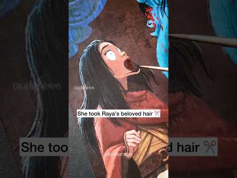 Did Sisu took REVENGE on Raya!!?🤫 #shorts #disney #art #creative