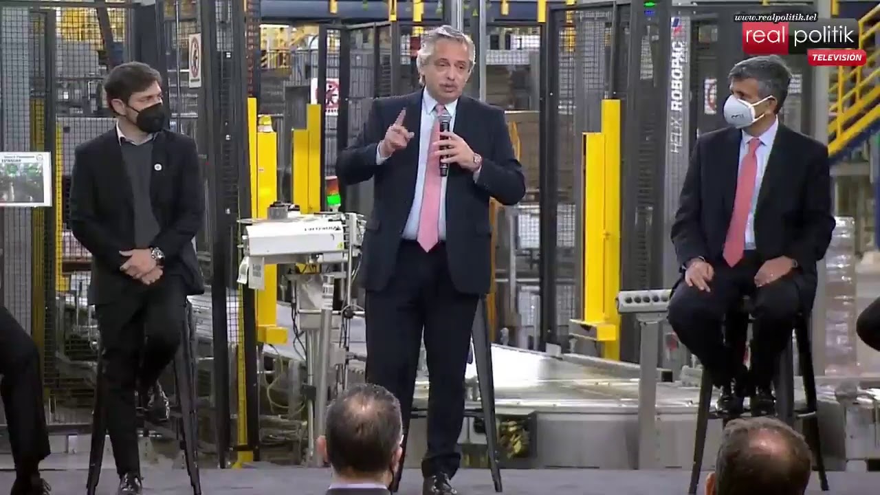 Alberto Fernández encabeza un anuncio de inversión en la Compañía de Cervecerías Unidas