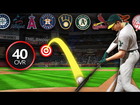 I Hit a Home Run with EVERY MLB Team's Worst Player