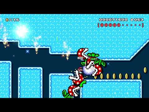 ◯⬤LONG⬤◯ Ice Empire speed run! by HEN/サカモス 🍄 Super Mario Maker 2 #aiw 😶 No Commentary