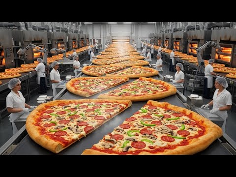 How Mega Factories Produce Thousands of Pizzas Every Hour | Inside the High-Speed Production Line