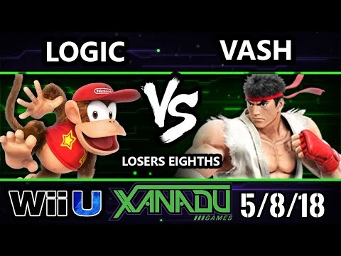 S@X 249 Smash 4 - VGBC | Logic (Diddy Kong) Vs. Vash (Ryu) - Wii U Losers Top 8