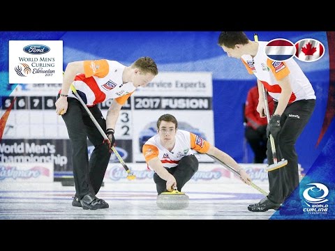 Netherlands v Canada - Round-robin - Ford World Men's Curling Championship 2017