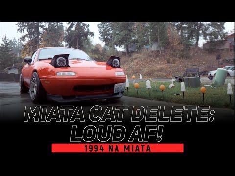 STRAIGHT-PIPING THE MIATA 1.8 | ISR RESONATED CAT DELETE