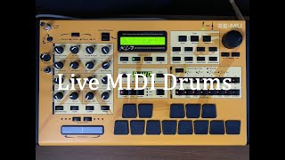 Video thumbnail for Recording Live MIDI Drum parts on eMu XL-7 command station by O.Z. Hall