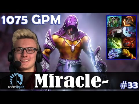 Miracle - Anti-Mage Safelane | 1075 GPM + 8 Slotted | Dota 2 Pro Top MMR Gameplay #33