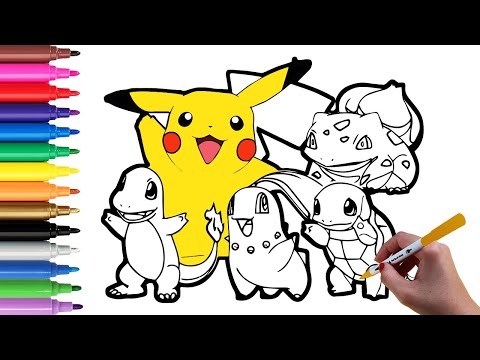 Pokémon Coloring Pages | How To Color Pokémon |#kids #coloringforkids #pokémon